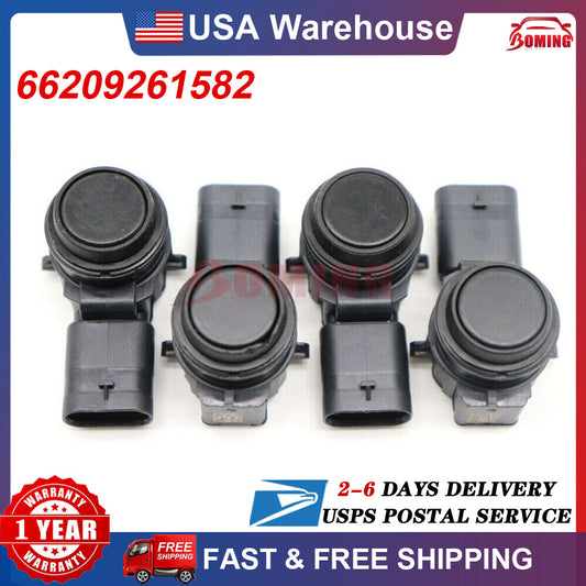 4-pack, new, for BMW 1, 2, 3, and 4 series bumper parking PDC ultrasonic sensors (66209261582).