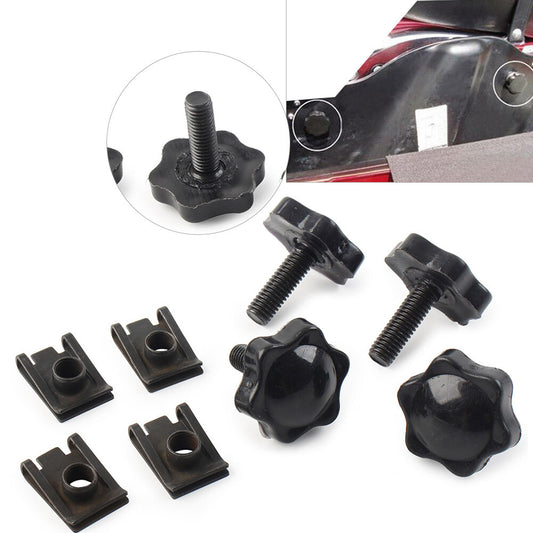 Saddlebag Lock Mounting Theft Deterrent Bolt Screw for Harley FLHT FLHTCU Blk