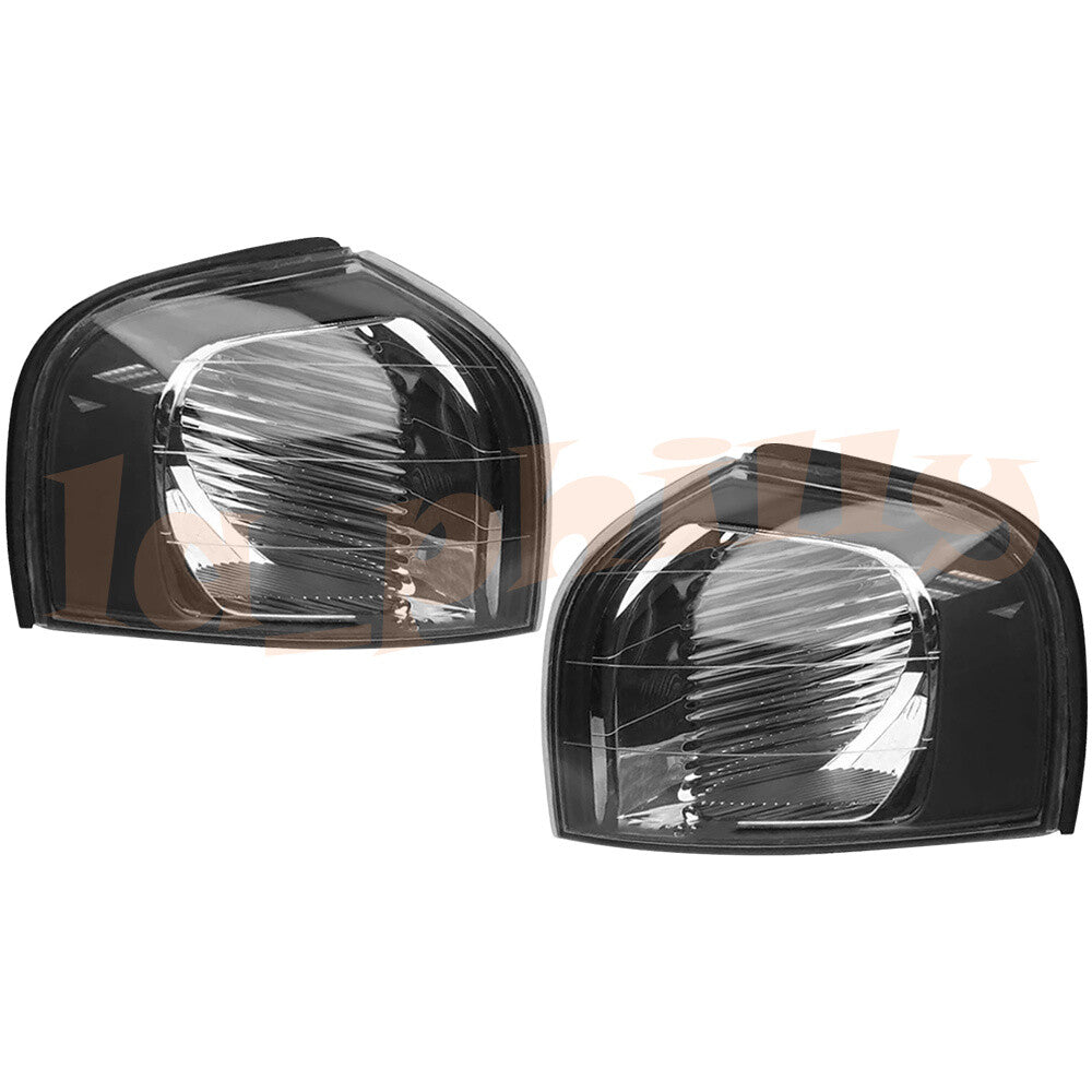 Pair For 2000-03 for Volvo S80 Left+Right Side Parking Turn Signal Black Bezel