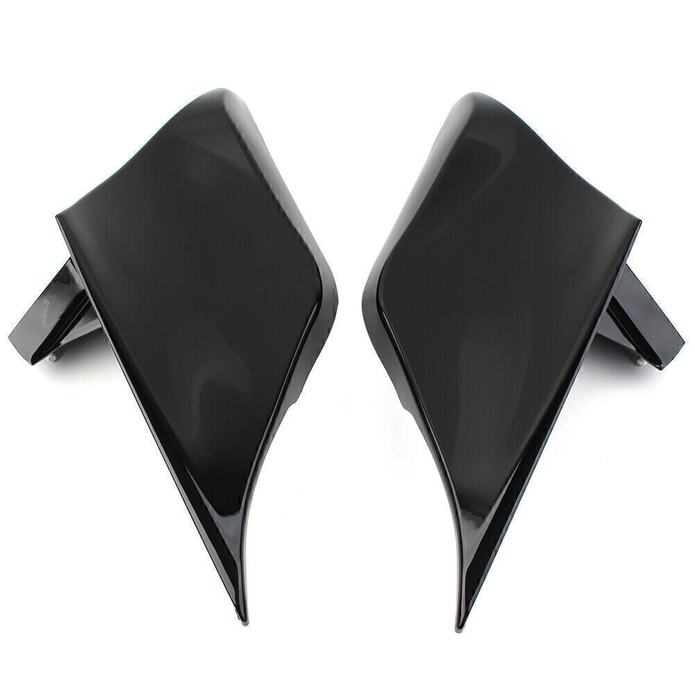 Stretched Side Cover Panel Black for Harley Touring Road Street Glide 14-21 Pair