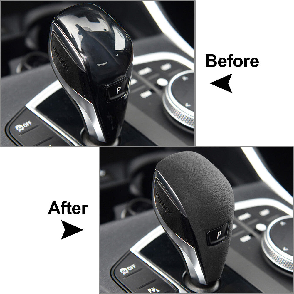 Dark Grey Center Console Gear Shift Knob Trim for BMW G20 G21 G28 G07 G23 G14
