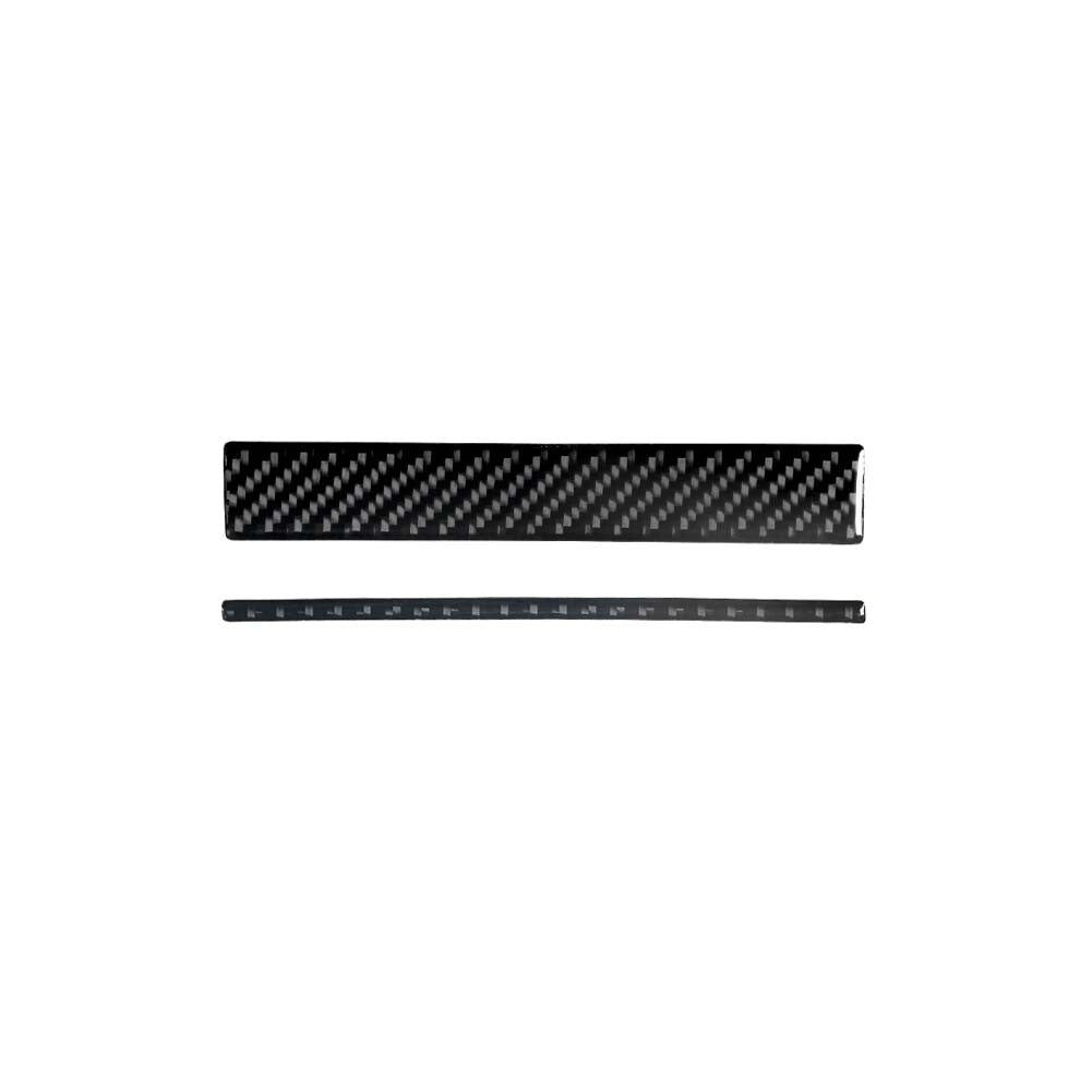 Navigation Top & Bottom Trim Strip Cover Carbon Fiber for Chevy Impala 2014-2020
