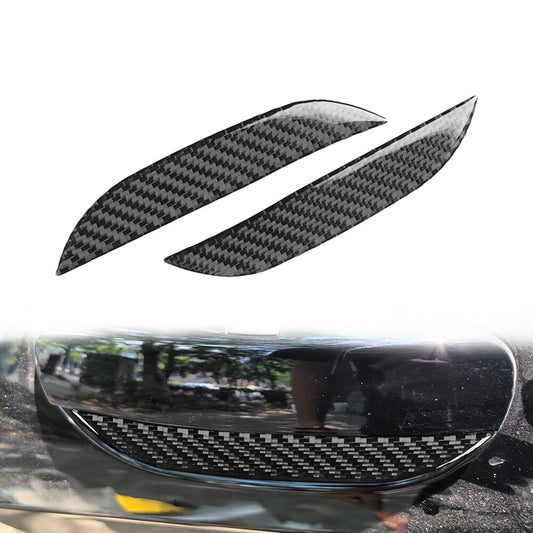 Carbon Fiber Exterior Door Handle Bowl Cover Trim for Dodge for Challenger 2015-24