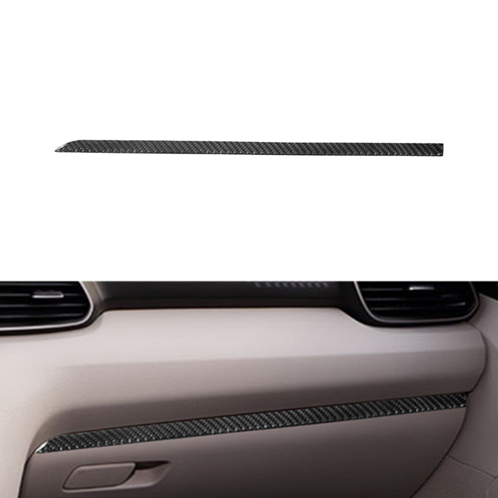 Carbon Fiber for Co -pilot Glove Box Cover Strip for Hyundai for Veloster JS 2019-2022
