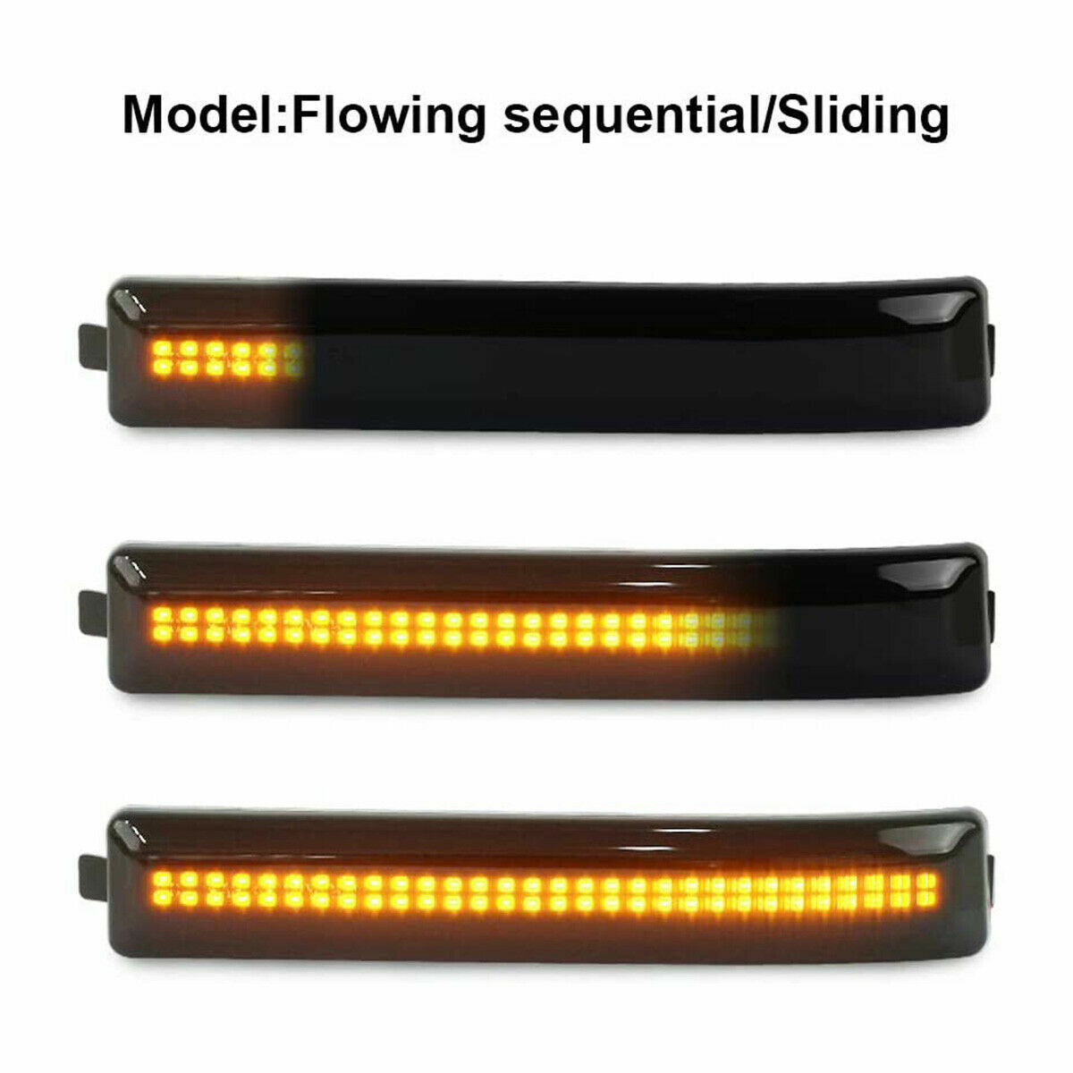 Suitable for Ford 01-14 F150 Smoke Sequence LED Dynamic Side Mirror Turn Signal Lights
