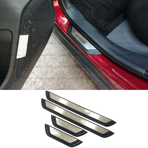 for Kia Seltos 2020-2022 2023 Door Sill Scuff Plate Guard Mouldings Cover Trim