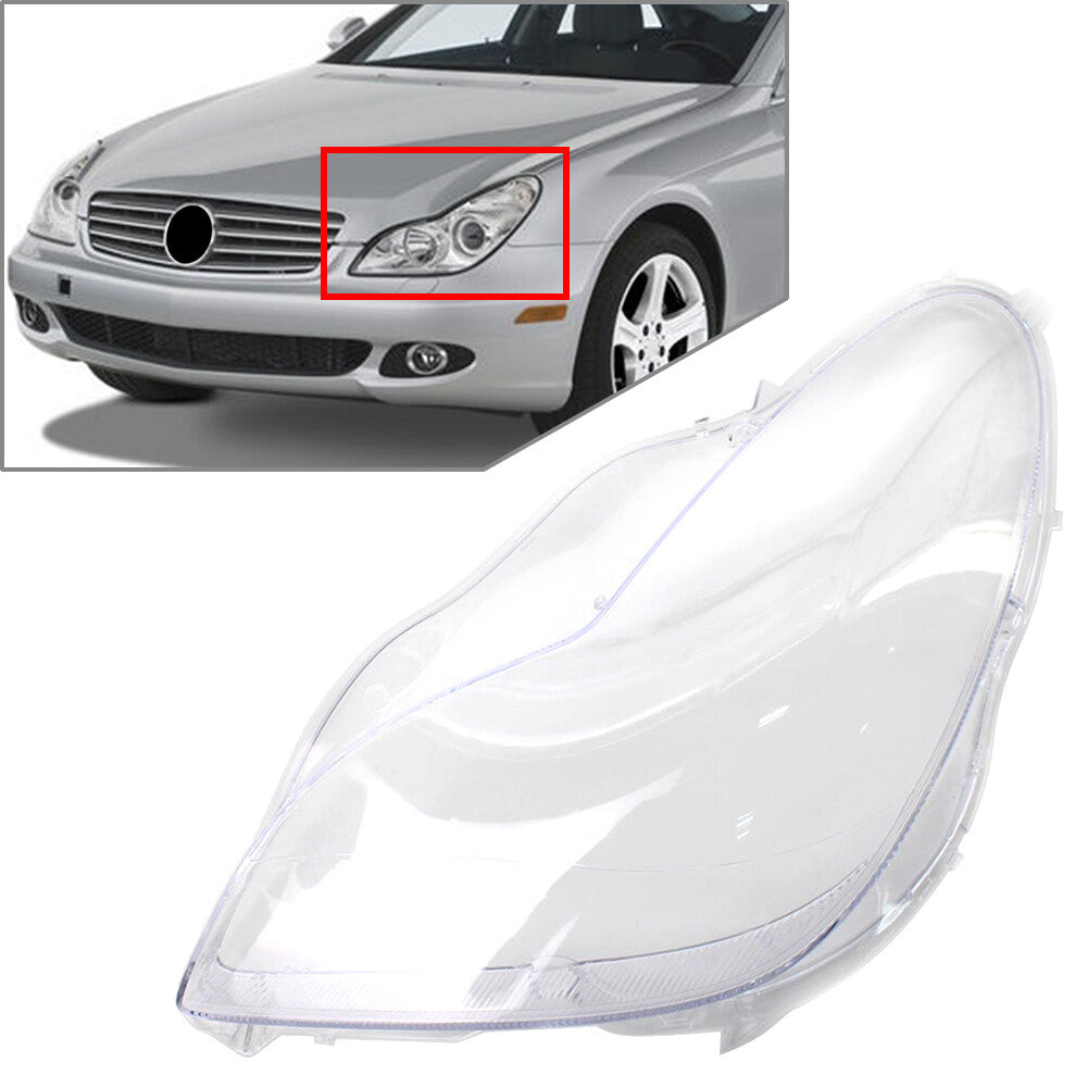 Headlight Lens Cover for Mercedes-Benz W219 CLS350 CLS500 CLS550 2006-2011 Left