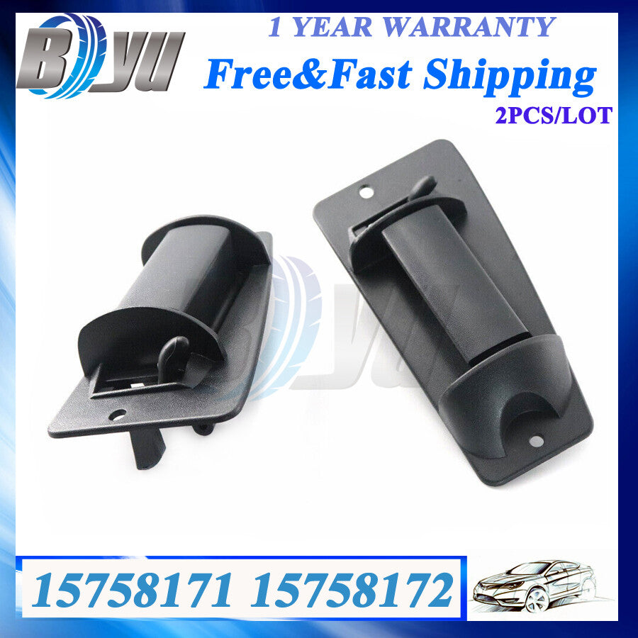 Pair Rear Outside Door Handle for Chevy Silverado for GMC for Sierra Extended Cab 99-07