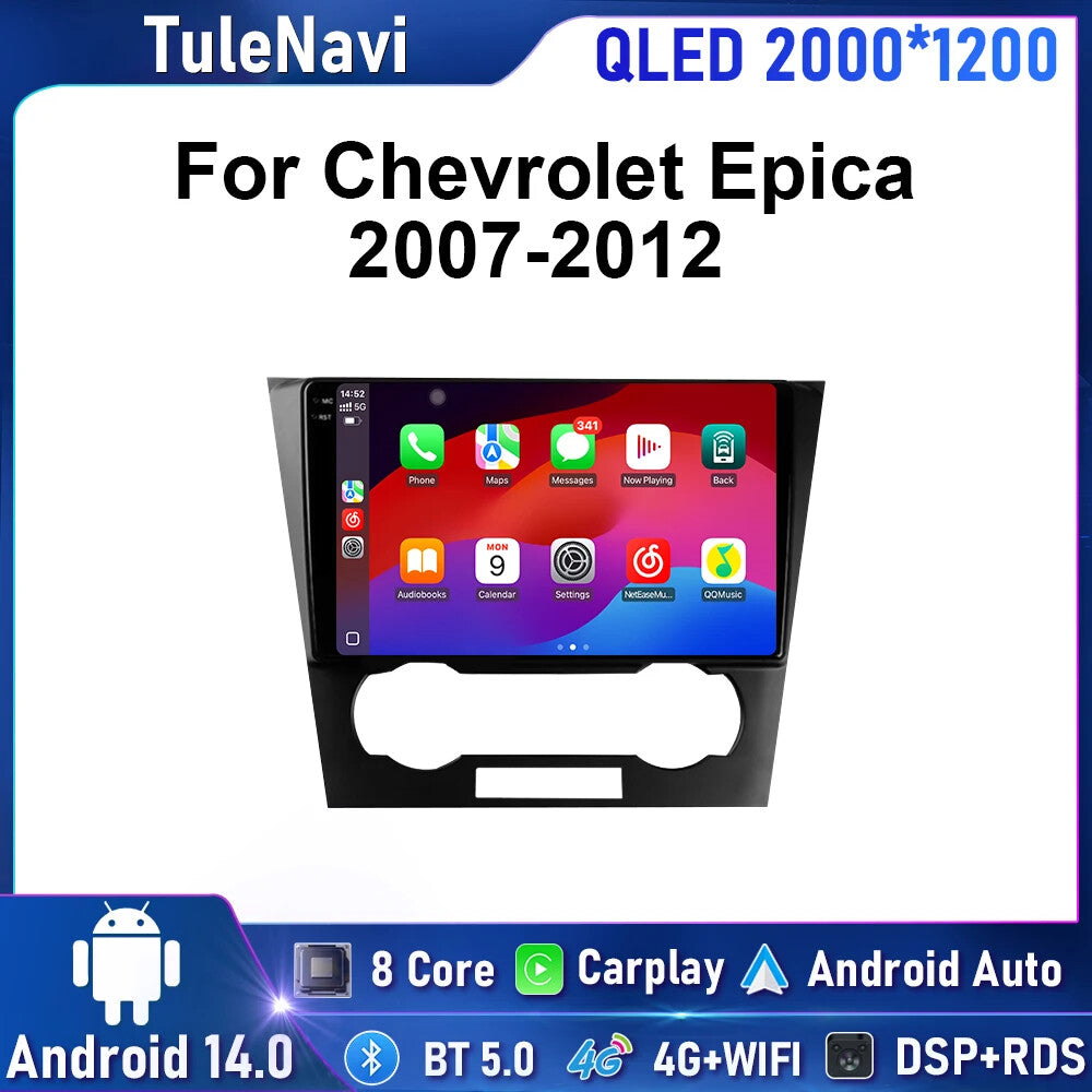 for Chevrolet Epica 2007-2012 Android Car Radio CarPlay Stereo Player Screen GPS