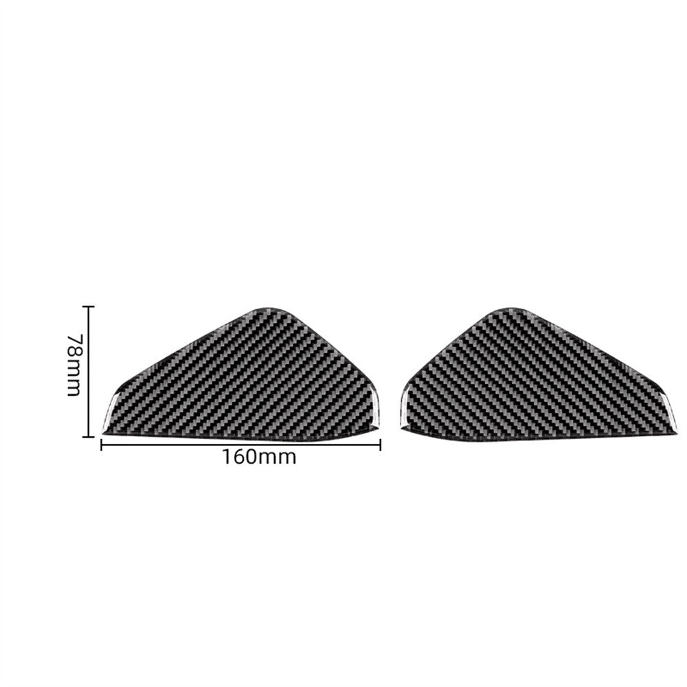 2¡ÁCarbon Fiber Door Anti-Collision Buffer Pad Cover for Porsche Taycan 2019-2022