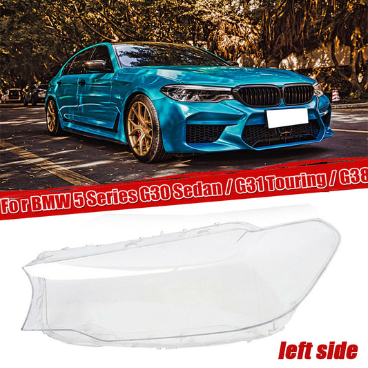 Headlight lens cover on the left side of for BMW 5 Series G30 G31 G38 2017 2018