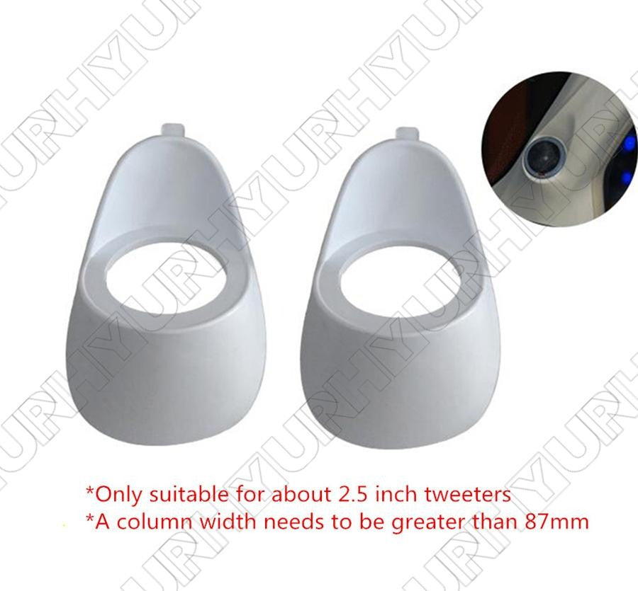 2.5 Inch 2 PCS Two-way Inverted Audio A Column Tweeter Plastic Mold Base