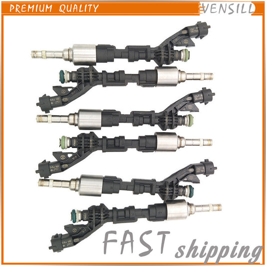 Set of 6PCS Gas Fuel Injectors FX23-9F593-AC for Jaguar for F-Type XF XFR 3.0L 13-15