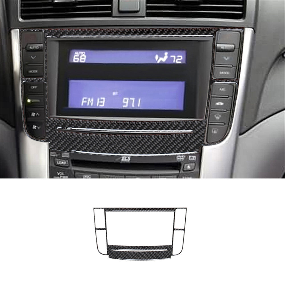 Carbon Fiber Interior Display Outer Frame Cover Trim for Acura TL 2004-2008