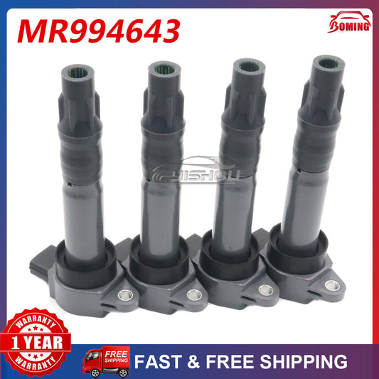 4PCS for Mitsubishi Eclipse Galant Lancer Outlander 2.4L MR994643 Ignition Coil