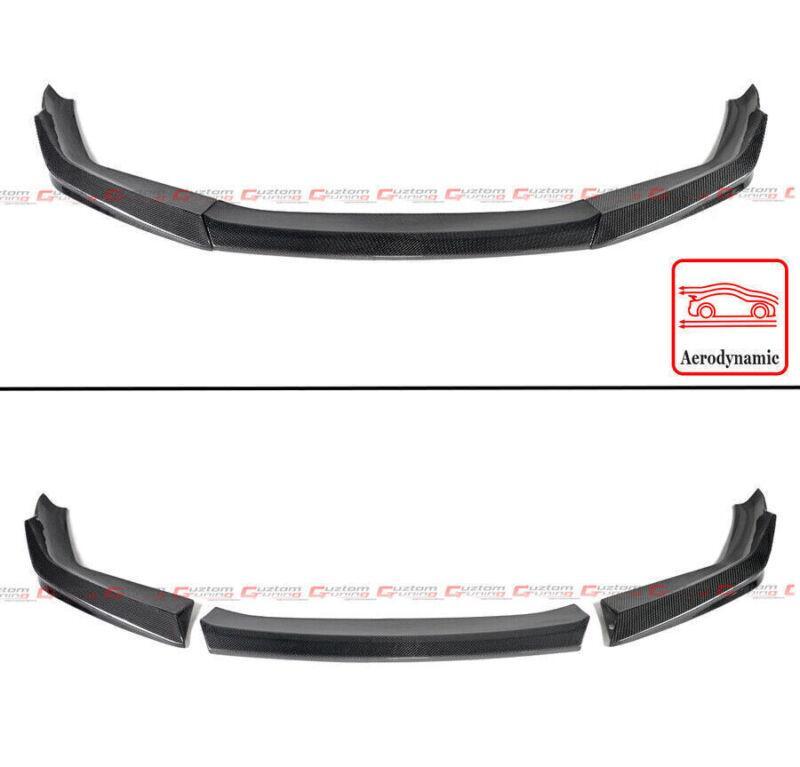 Carbon fiber front bumper lip kit for 2021-2023 for BMW F90 M5 LCI performance style.