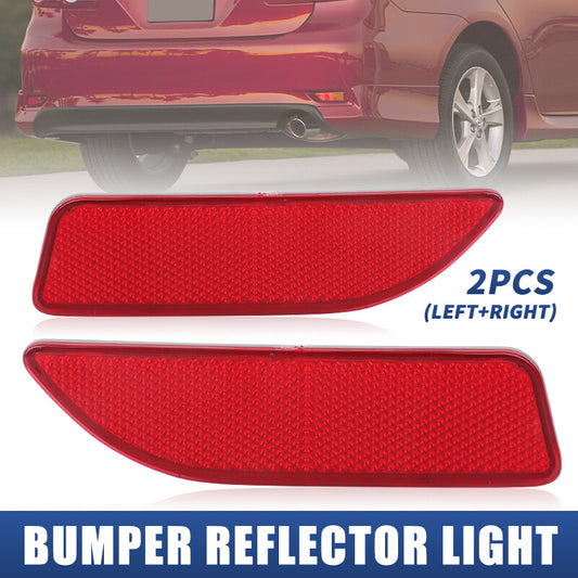 2pcs Rear Bumper Reflector Light Lamp LeftRight For 2011-2013 for Toyota for Corolla