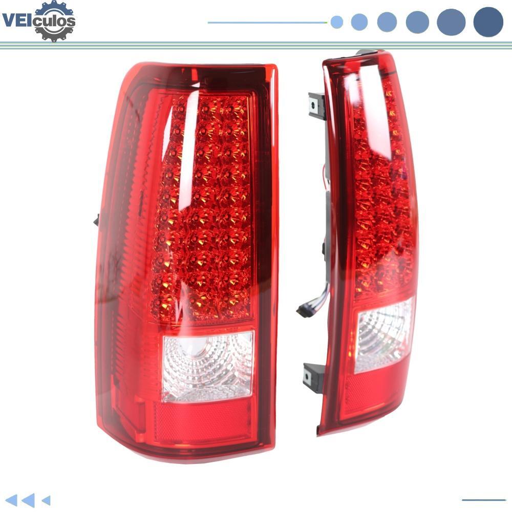 Tail Lights Brake Lamps W/ Bulbs For 2003-2006 for Chevy Silverado 1500 2500 3500