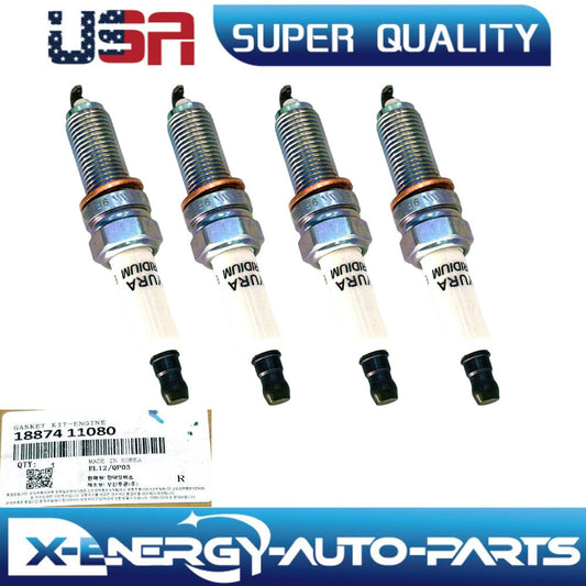 Engine Ignition Spark Plug for Hyundai ix25 for Elantra for Kia KX3 19-21 1.5L