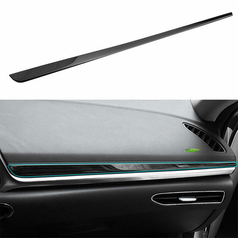 for Hyundai Sonata 2020-23 Black Steel inner Console Dashboard Stripe Cover Trim