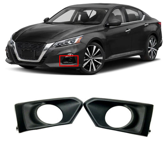 For 2019-2020 for Nissan Altima Fog Lamp Turn Signal Covers Trim Bezel Pair