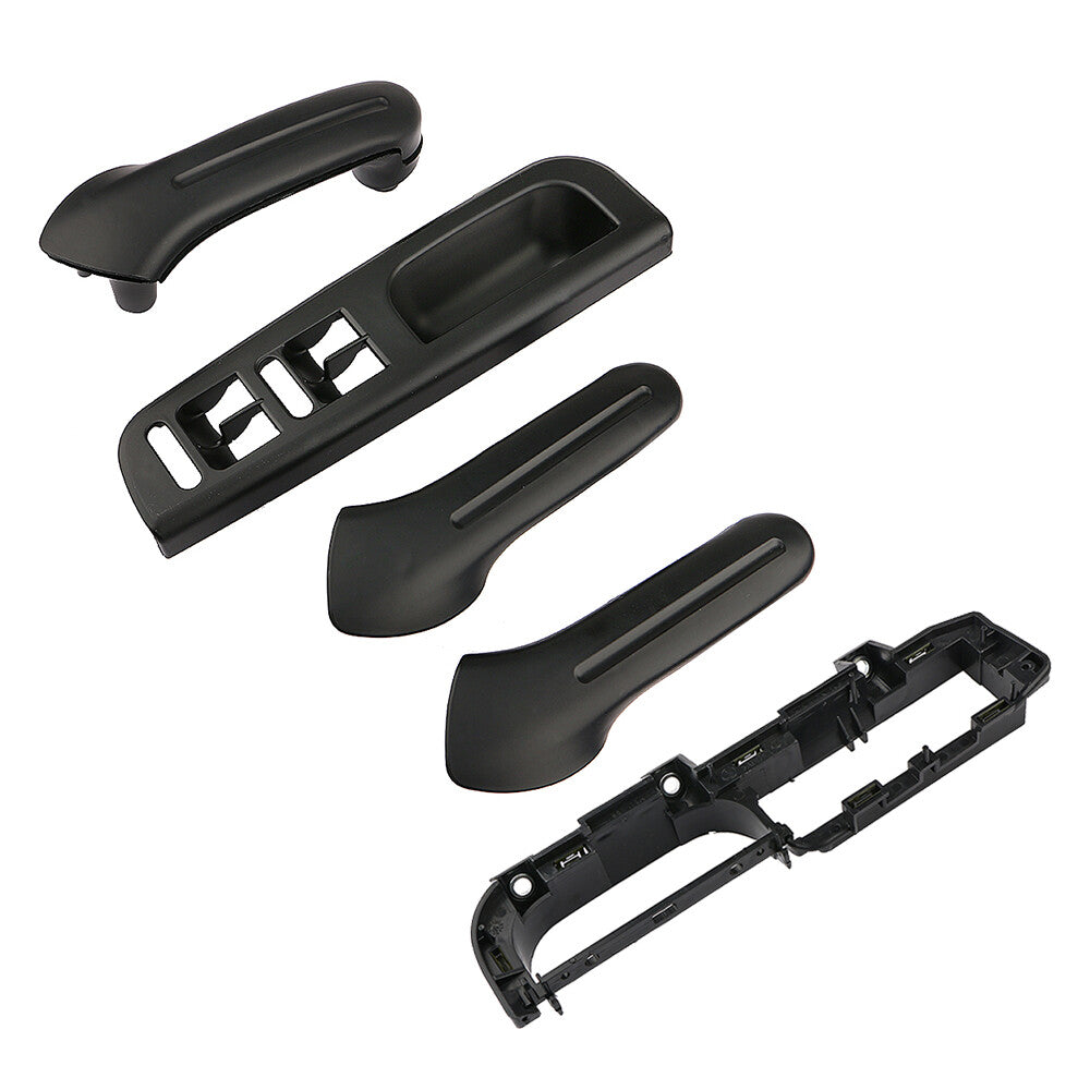 6-piece interior door gripper handle + panel cover + switch baffle for Volkswagen for Jetta MK4 for Bora
