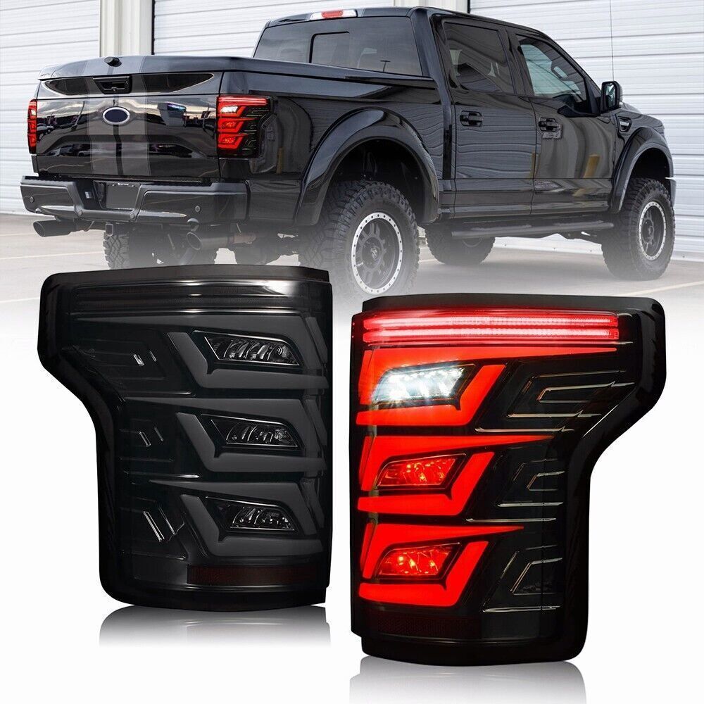 All-new smoke LED taillights for Ford F-150 2015-2020 rear turn signal assembly