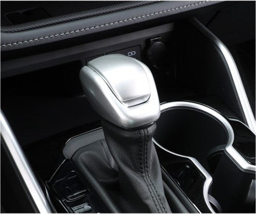 Silver Chrome Gear Shift Knob Cover Trim 2pc For 2020-2022 Highlander for Toyota