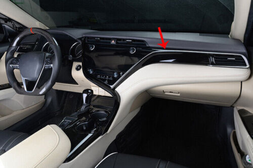 Glossy Black for Toyota for Camry 2018-2023 for Co -Pilot Dash Strip Cover Strip Trim