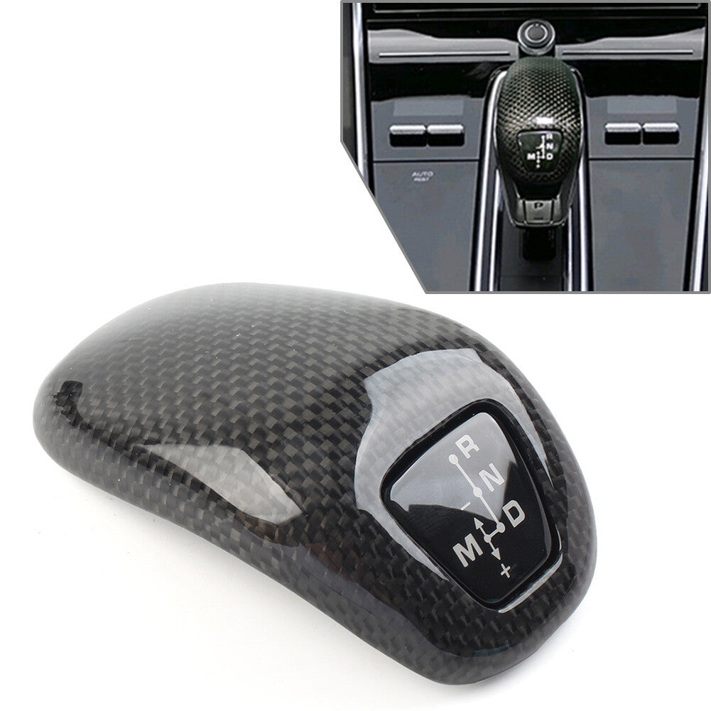 Gloss Black Car Gear Shift Knob Cover Trim Fit for Panamera 971 Chassis G2 17-2025