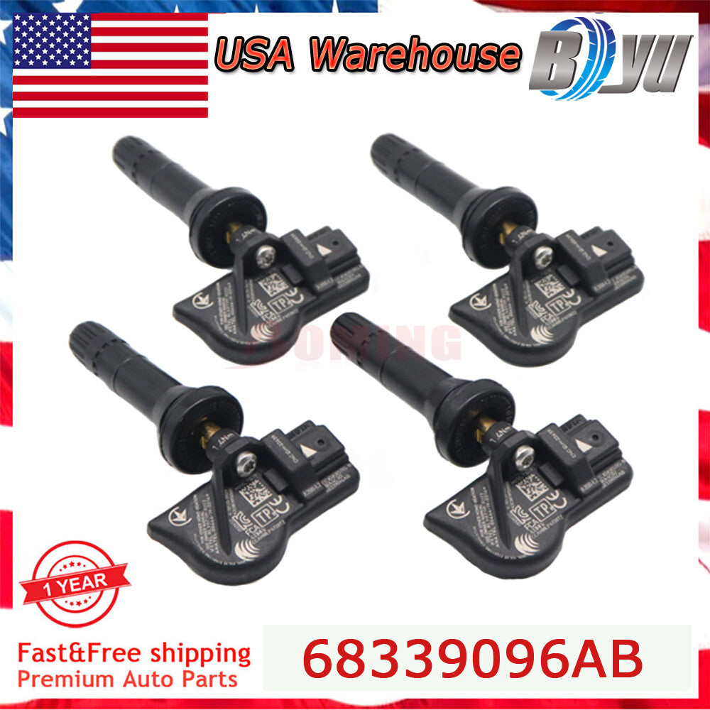 4PCS NEW Tire Pressure Sensors TPMS For 2021-2022 for Jeep Grand Cherokee 68339096AB