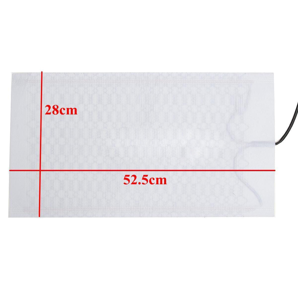 4-Piece Carbon Fiber Heated Car for Seat Heater Cushion with Height/Low Switch - Universal