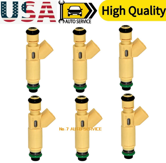 6pcs Fuel Injectors YL8E-C7B Fit for Ford Escape 3.0L V6 2001-2003 195500-3520
