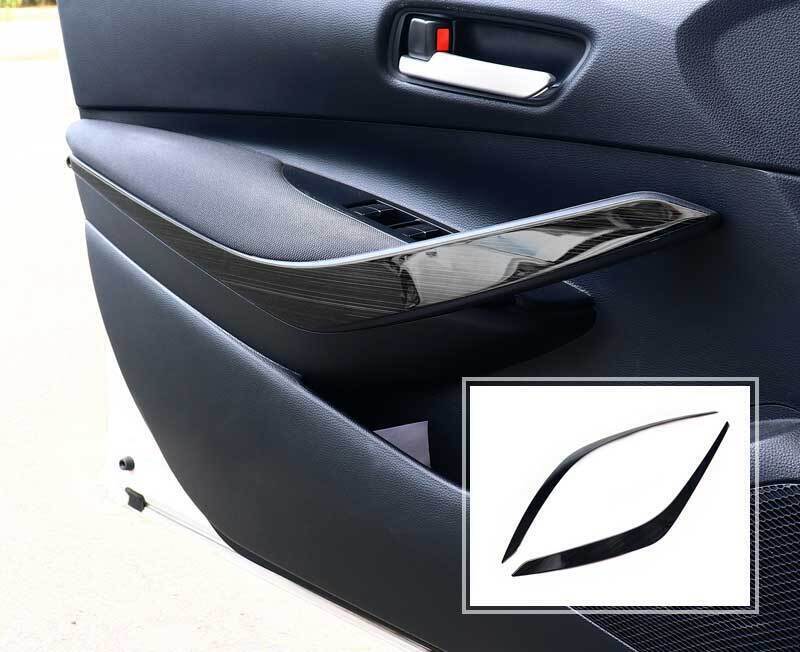 Titanium 2019-2022 Cover Trim 2PCS Black for Toyota for Corolla LE Inner Door Panel