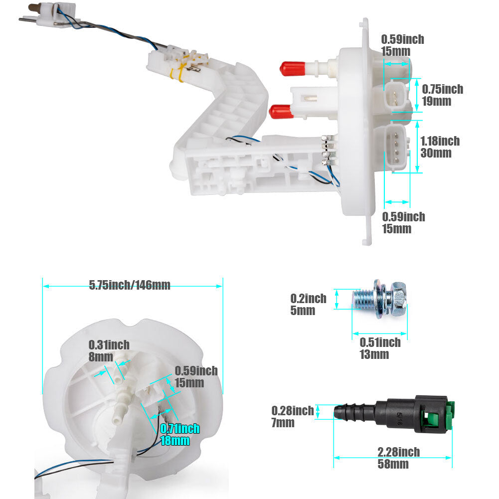 The fuel tank level transmitter sensor is suitable for Nissan Frontier Xterra 1999 - 2004