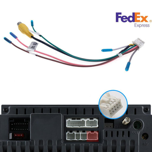 1x New Aftermarket Radio Car Rear View Camera Video Input Cable Wiring Connector