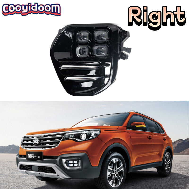 Right New Front Bumper LED DRL Fog Light for Kia Sportage KX5 2016-2018