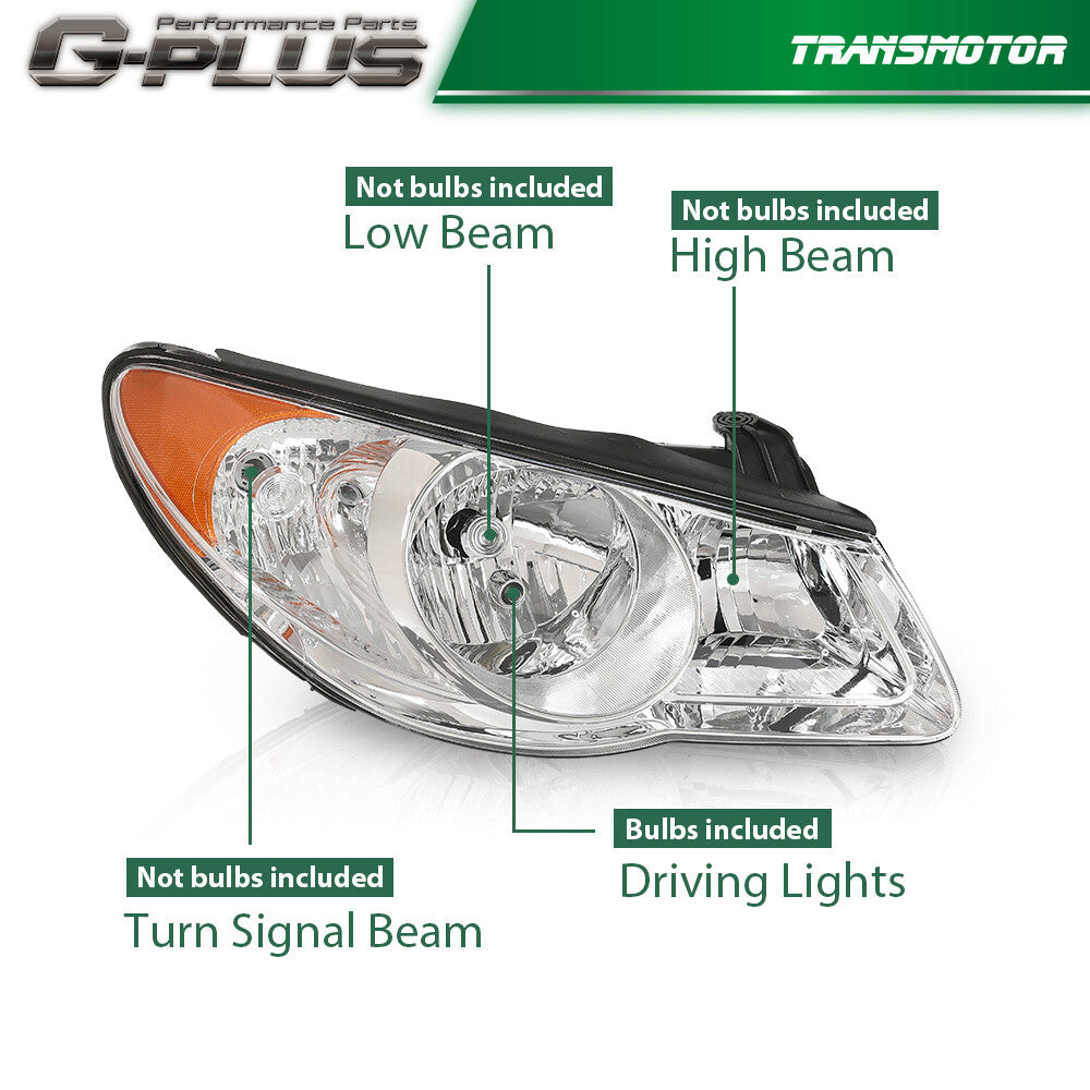 Suitable for 2007, 2008, 2009, and 2010 for Hyundai for Elantra . Headlights are on the right passenger side.