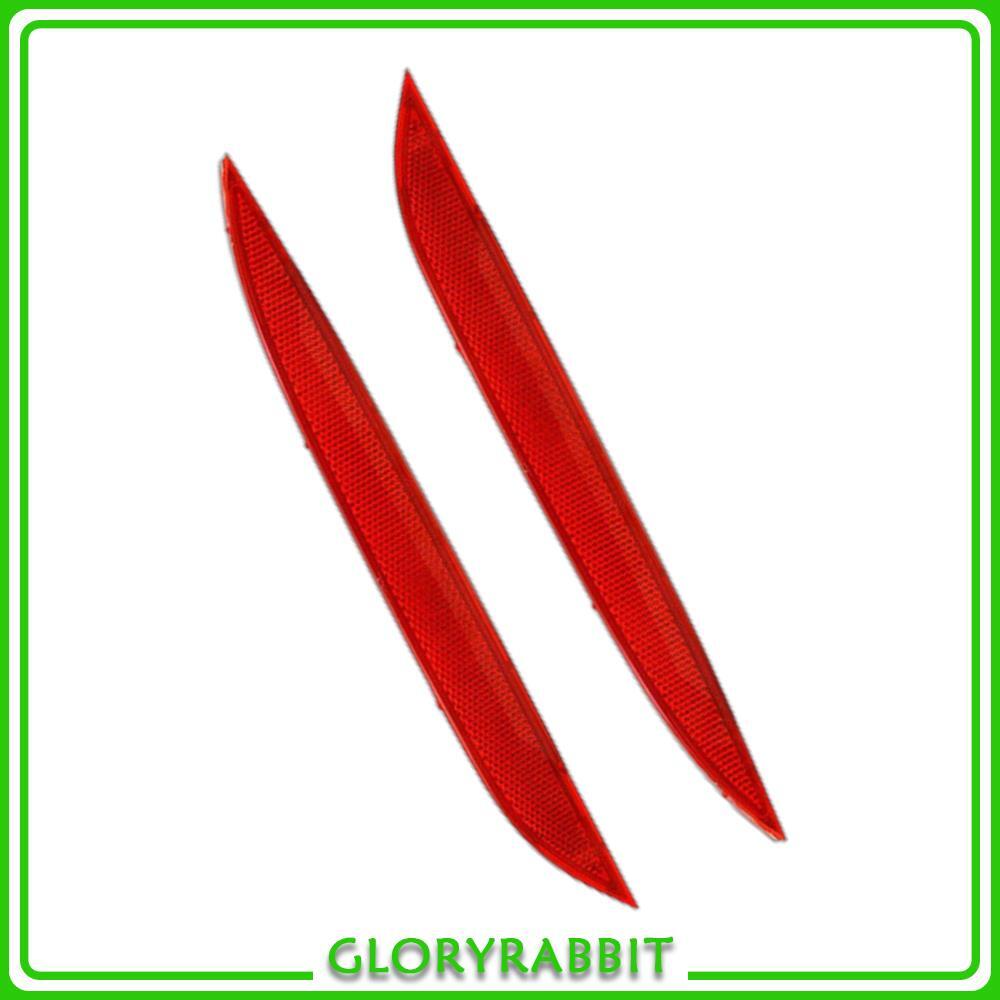 2x Rear Bumper Reflectors Red Left Right For 2014 2015 2016 for Kia Forte