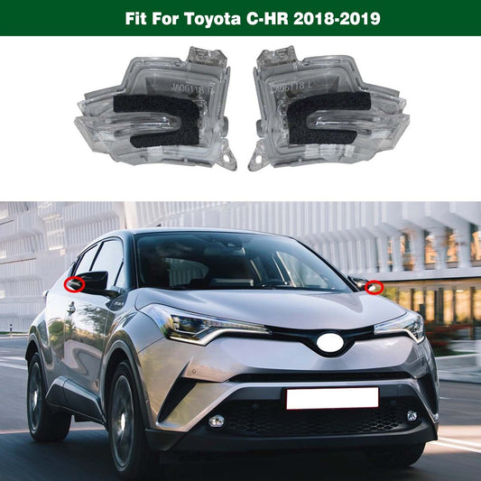 Left Right Side Mirror Turn Signal Indicator Lights for Toyota C-HR 2018-2019