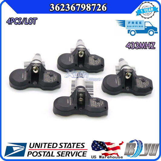 4-pack of new TPMS 36236771034 433MHz for mini tire pressure sensors for BMW and for Rolls-Royce .