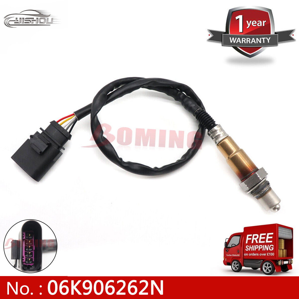 06K906262N Front Oxygen Sensor Suitable for 2015-2017 for Volkswagen Beetle, for Jetta , for Passat 1.8L (New)