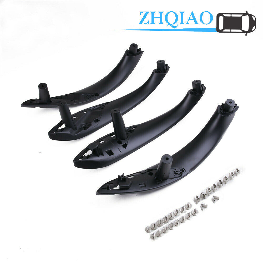 4PCS 51417279311 Black Inner Trim Door Pull Handle Fit for BMW F30 F80 F31 M3