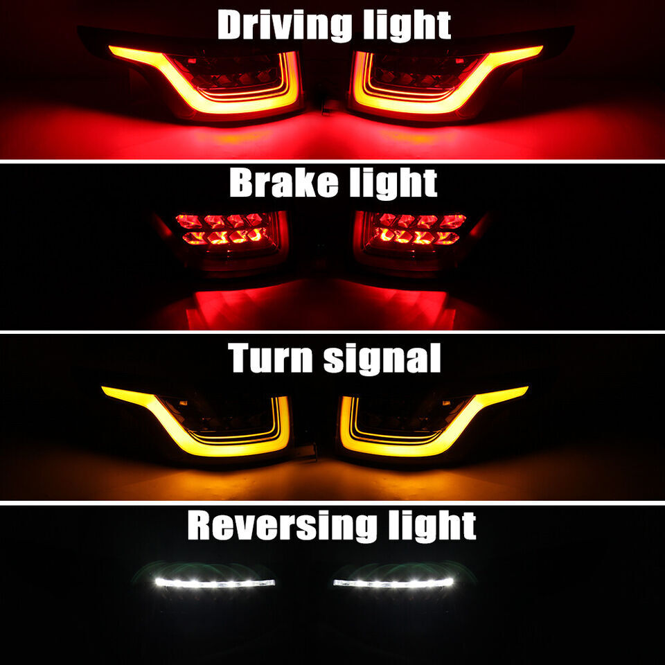 A pair of rear LED taillights are dynamically applied to the for Land Rover for Range Rover Sport 2014 - 2022