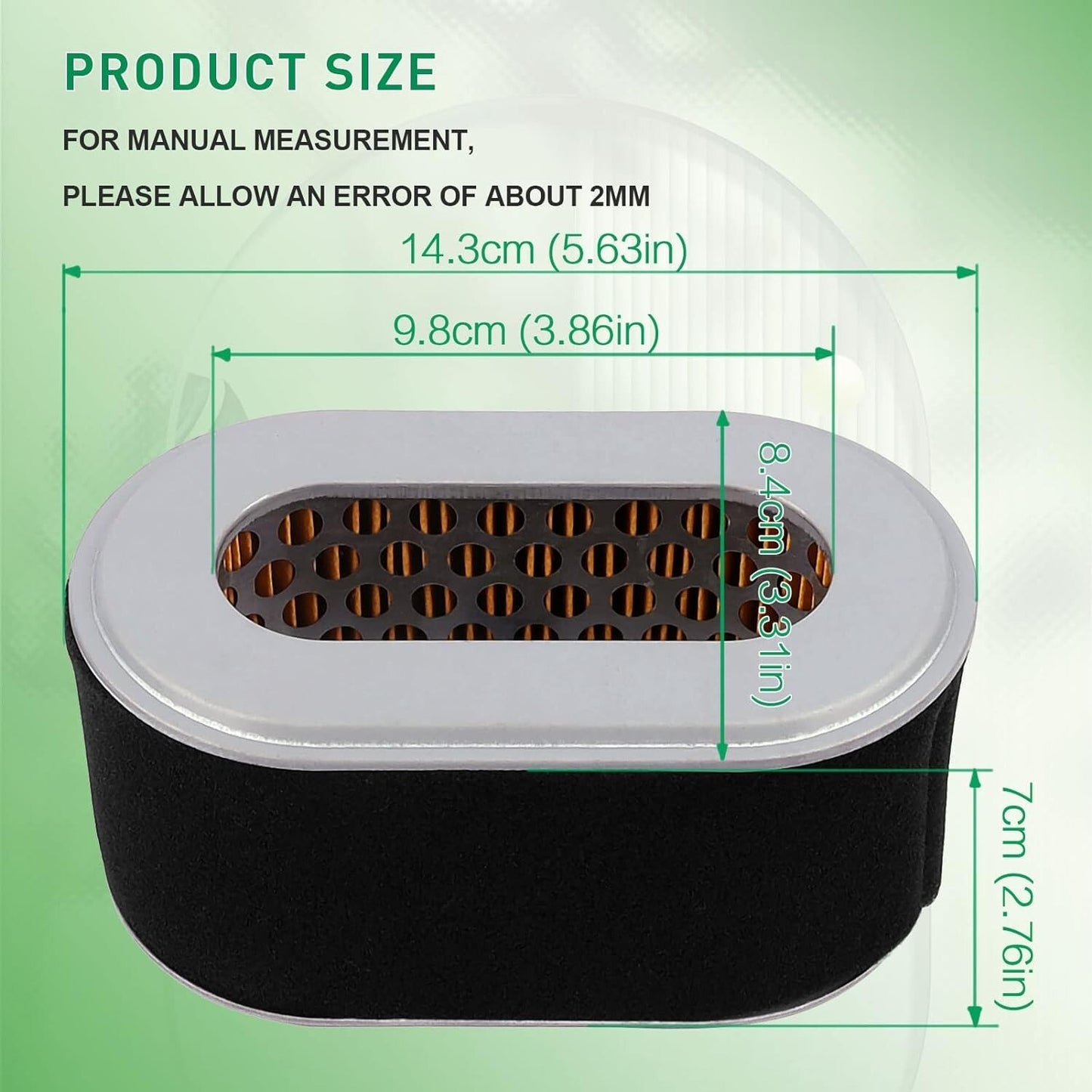 Air Filter for Subaru Robin EX27 9HP Wacker WM270Combo 058-005 Stens 100-858