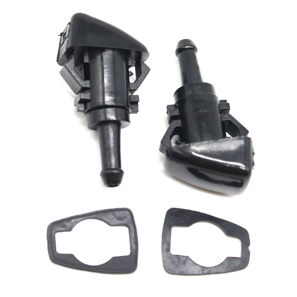 2X New Windshield Washer Wiper Spray Fluid Nozzle for Chrysler for Dodge for Ram Charger