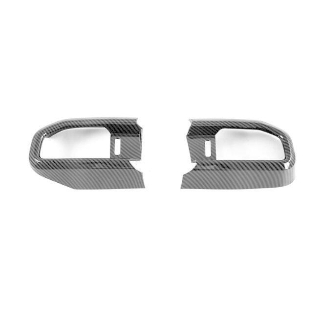 Central Console Air Outlet Vent Trim 2pcs for Ford Explorer 2020-22 Carbon Fiber