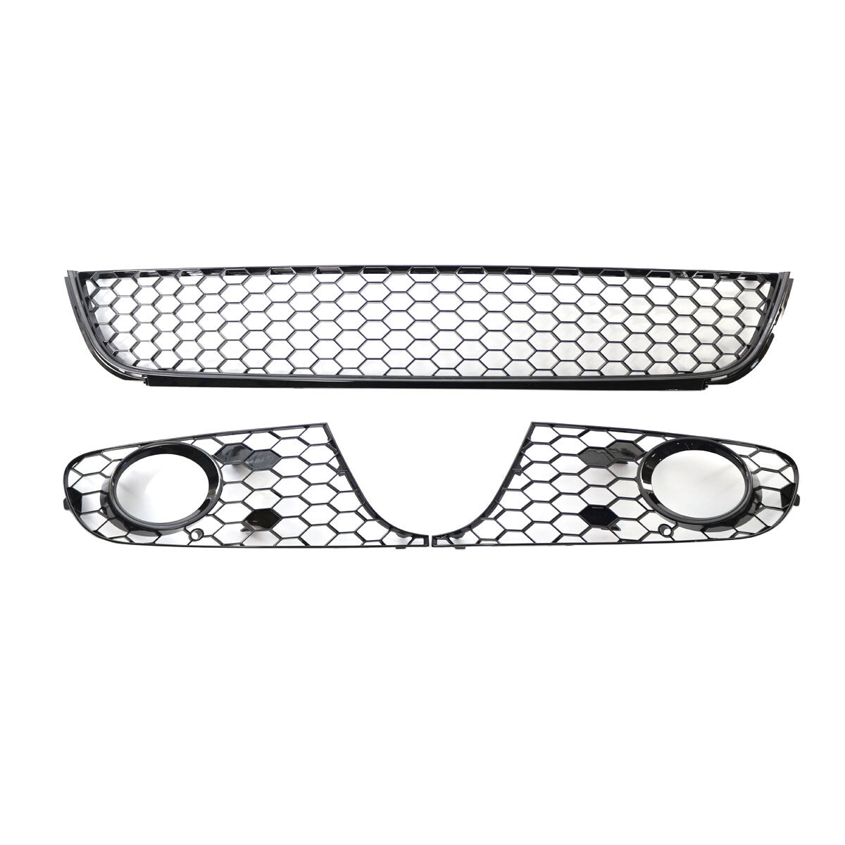 Suitable for Volkswagen for Golf MK6 09-13 Honeycomb Front Center Lower Bumper Grille Fog Light Grille