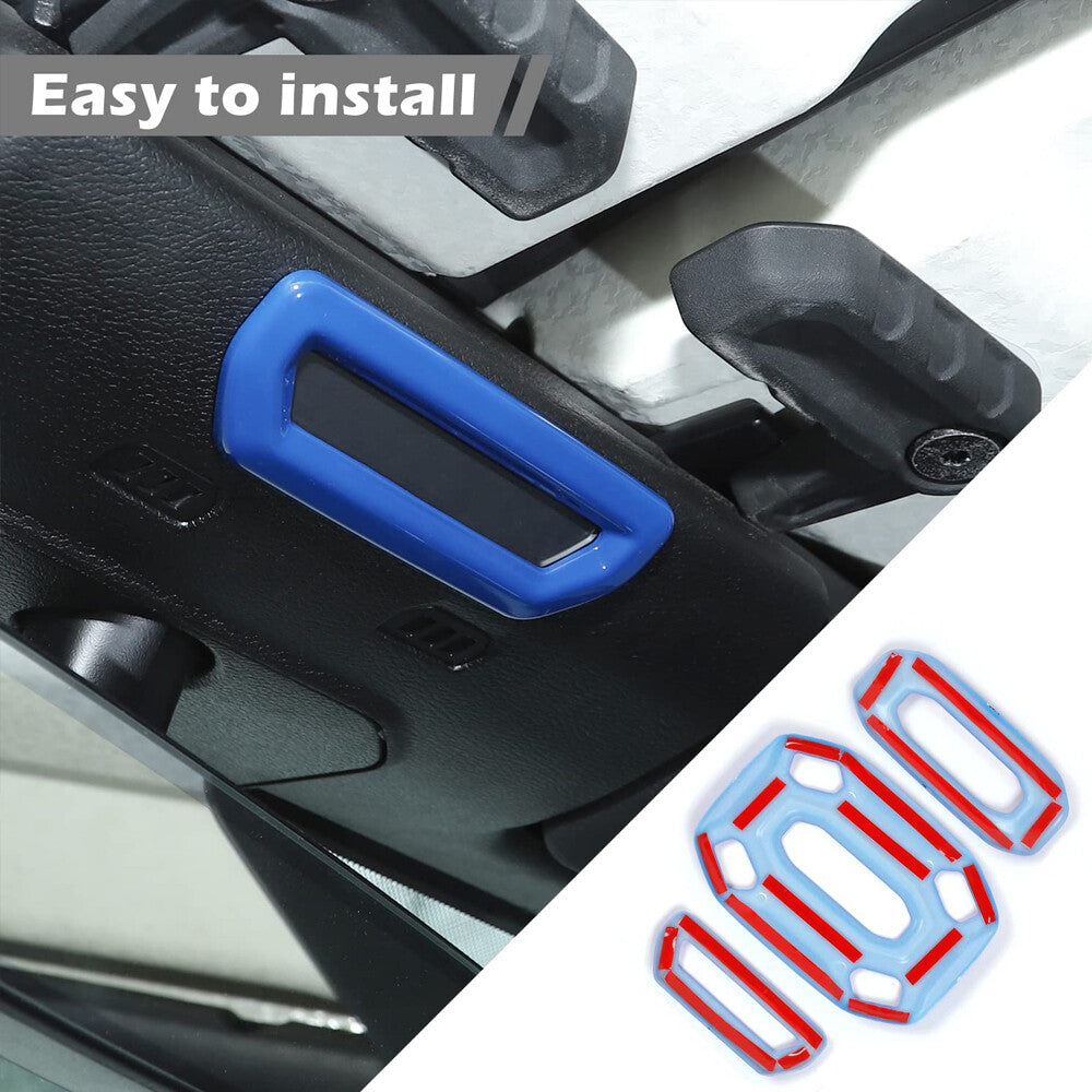 Blue Car Roof Reading Lamp Light Decor Cover Trim for Jeep for Wrangler JL 2018-2023