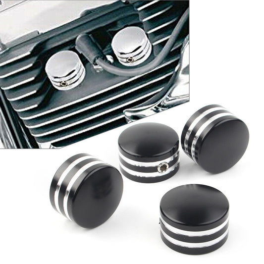 Fit for Harley Sportster XL 883 1200 1986-2017 Twin Cam 1999-17 4x Head Bolt Covers